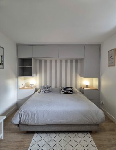Agencement chambre d'amis. Dressing